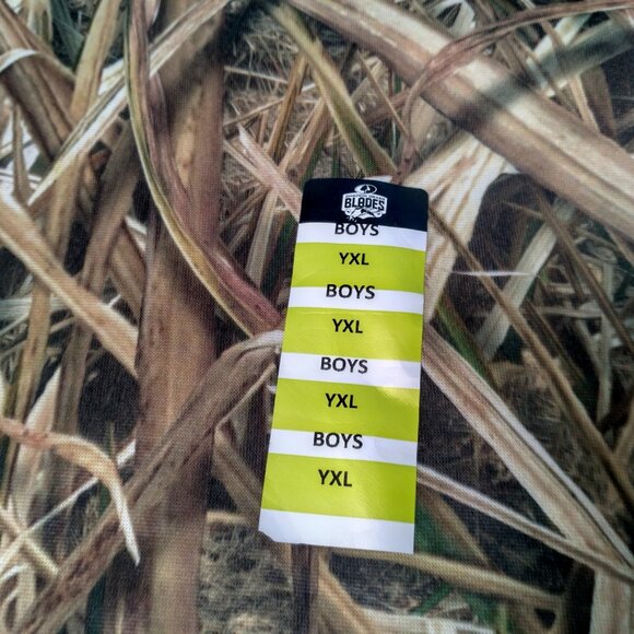 Mossy Oak Shadow Grass Blades Camo Sweatshirt Boys Youth XL Duck Hunting Hoodie - Picture 11 of 12